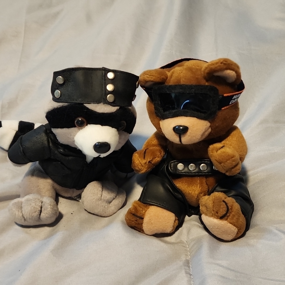 1999 Harley Davidson Stuffed Biker Couple